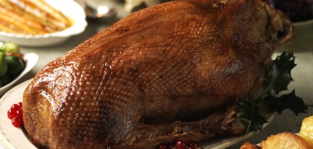 Roast Goose with Chestnut Stuffing