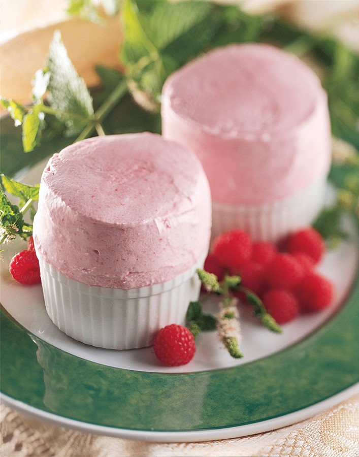 Frozen Raspberry Soufflés - Jacques Haeringer